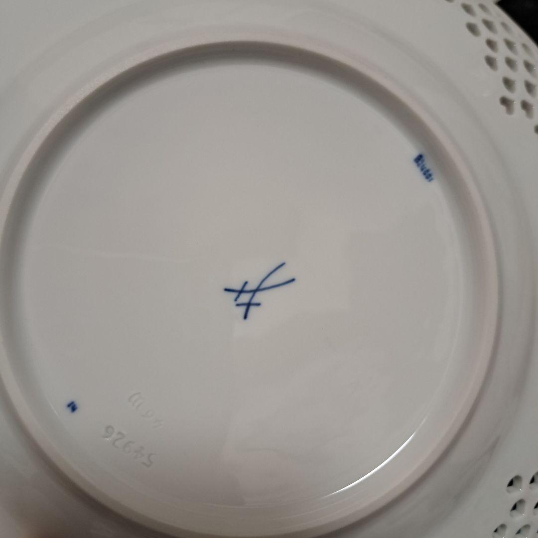 新品未使用箱付き】MEISSEN 青い花 メッシュプレート - メルカリ