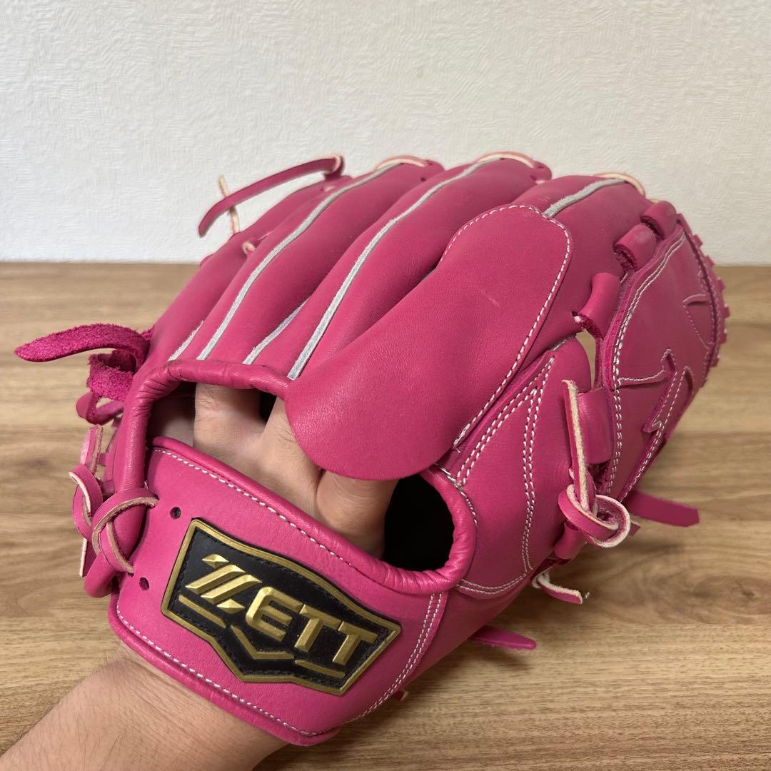 ZETT ゼット 一般硬式ピッチャー用グローブ ピンク - メルカリ
