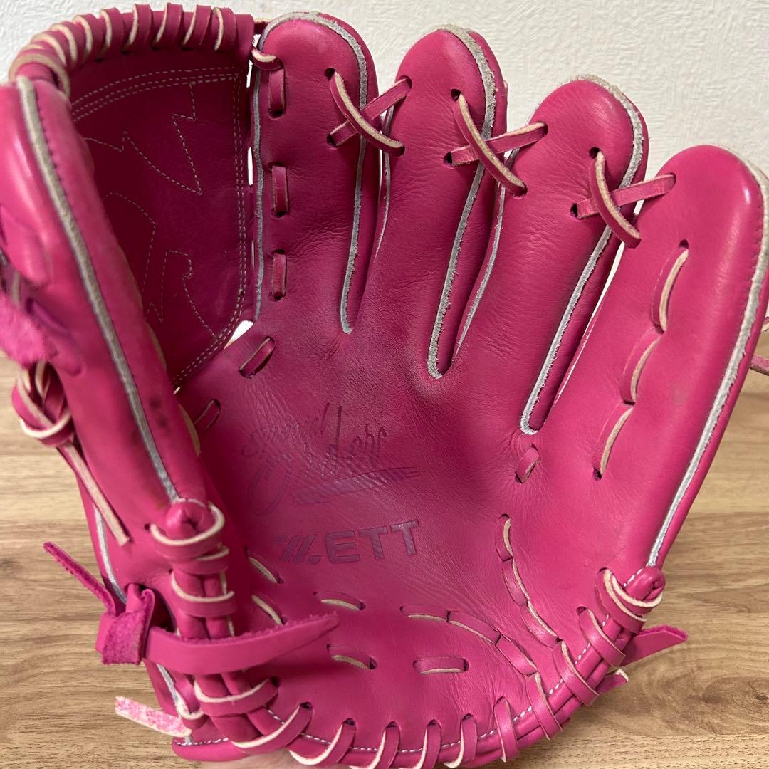 ZETT ゼット 一般硬式ピッチャー用グローブ ピンク - メルカリ
