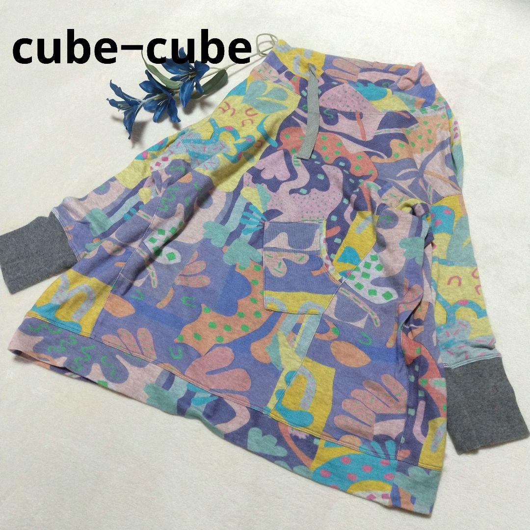 cube-cube　長袖 トレーナー スウェット　M-L　センソユニコ 楽天市場】ロゴスウェット / 公式 CUBE SUGAR CVC裏毛 パウダー加工