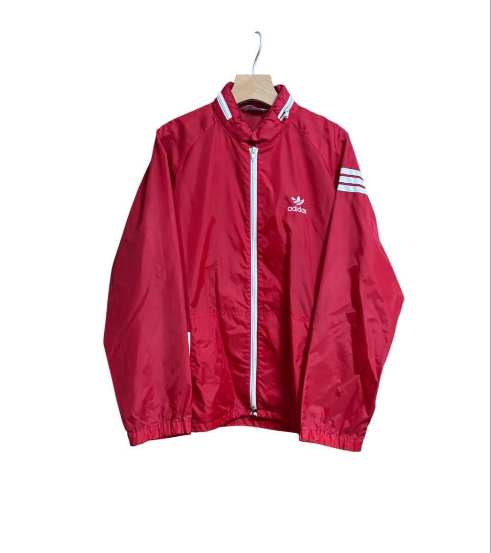80年代 adidas デサント社製 ナイロンジャケット Oサイズ - メルカリ