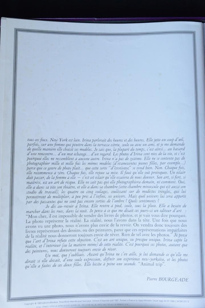 【Irina Ionesco：Le Divan. - portfolio-.】