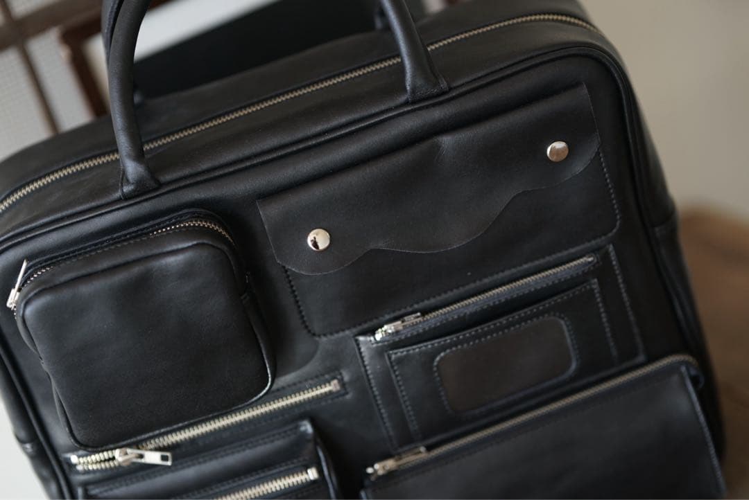 コムデギャルソン マルチポケット レザー 青山 バッグ ジュンヤ