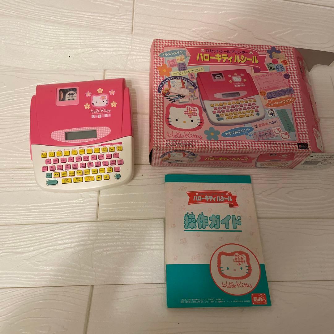 超レア！タカラ 30年前 年代物 ハローキティルシール！カセットシール