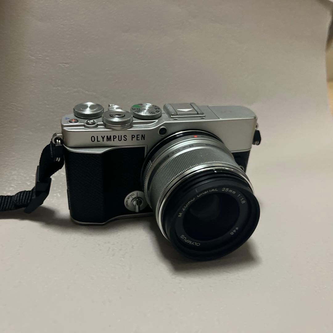 OLYMPUSpen ep7 単焦点レンズ付き ブラック バラ売り可 OLYMPUS PEN E-P7 14-42mm EZ レンズキット ミラーレス一眼カメラ