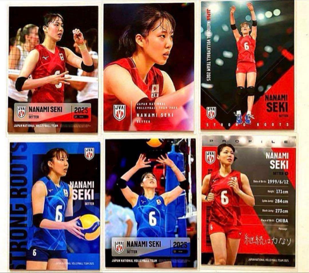 関菜々巳 バレーボール女子日本代表2025 トレーディングカード 女子
