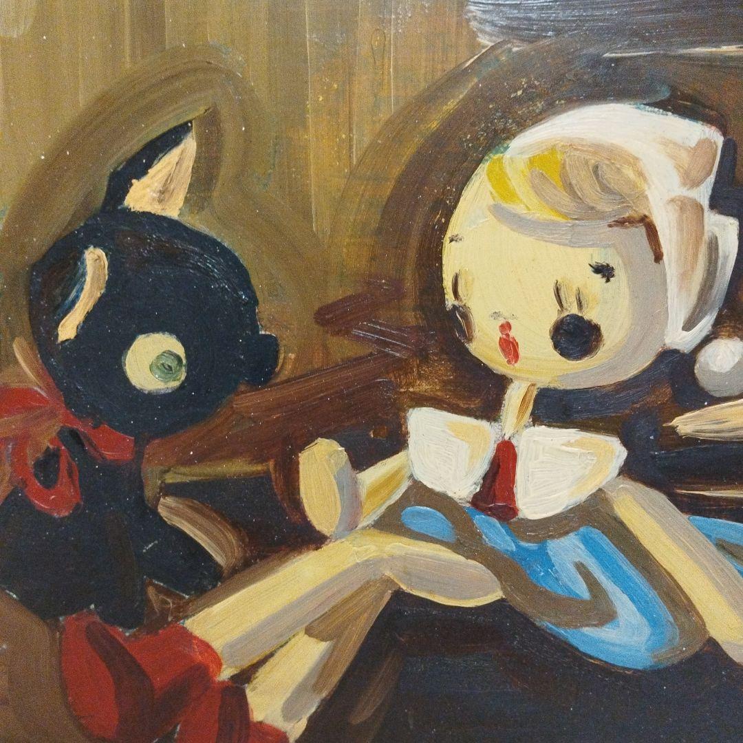 昭和初期　油絵板書き　油絵 楽天市場】油彩画 F6号 渡瀬七生 『パリ、花咲く季節』 額付き 油絵