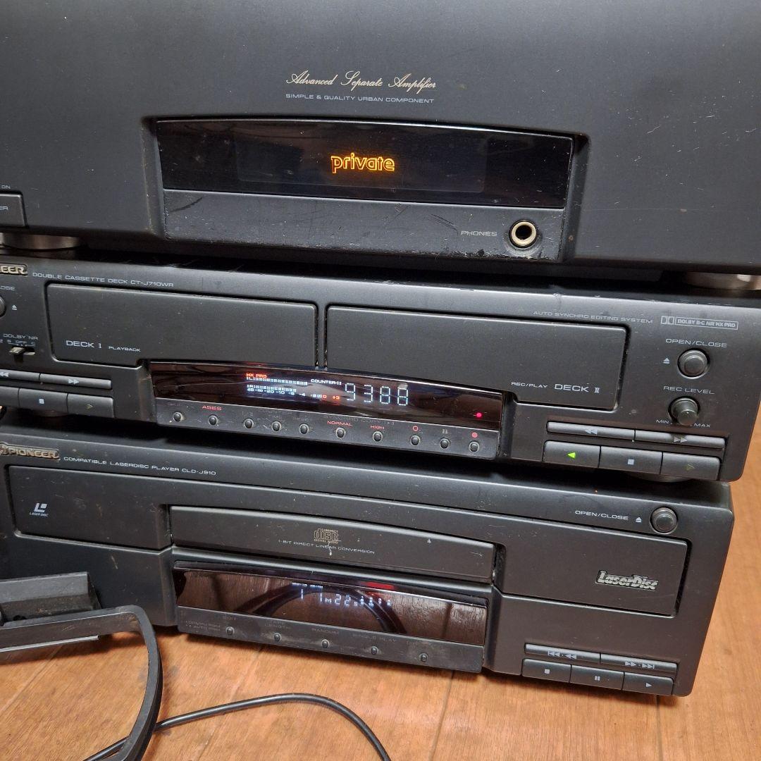 Pioneer private J710 コンポ LD/カセット現状品 - メルカリ