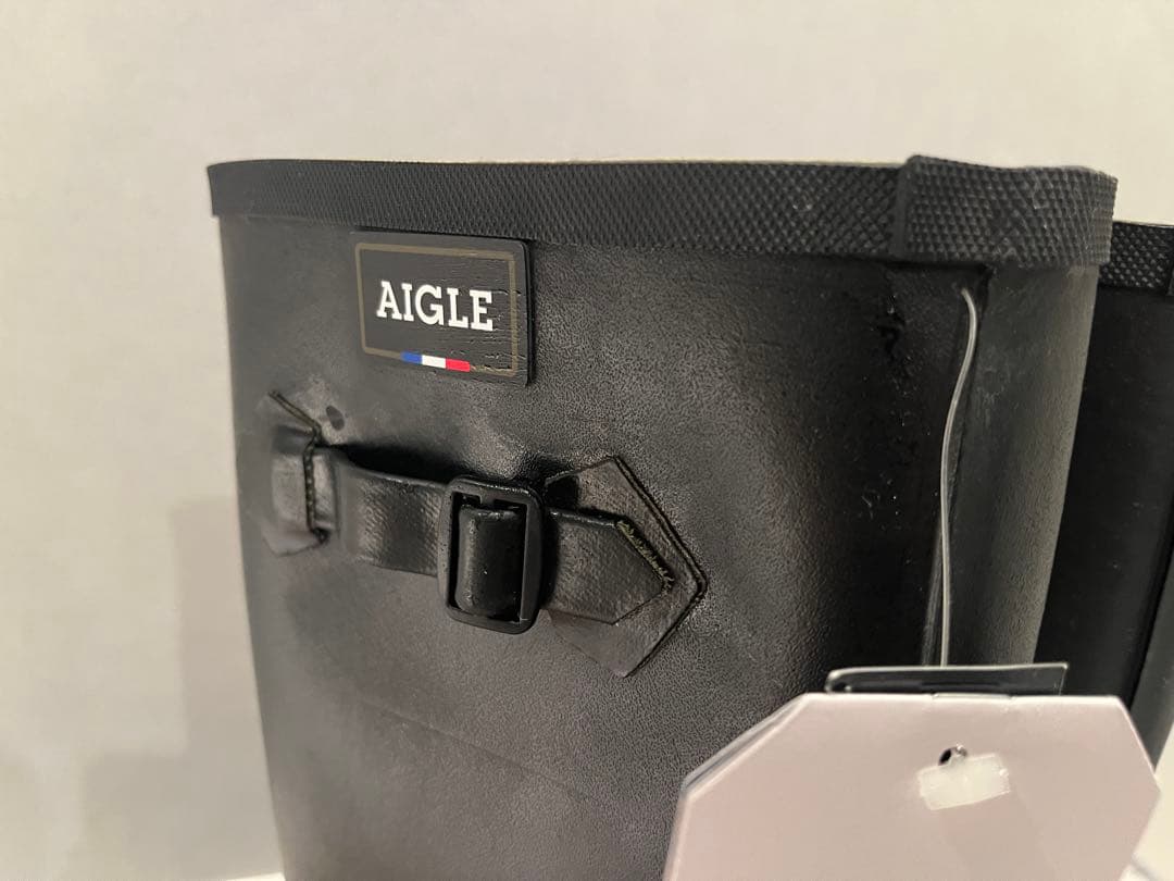 エーグル AIGLE メンズレインブーツ 25.5cm ブラック 新品箱あり
