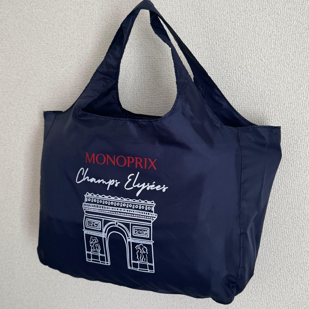 MONOPRIX モノプリ エコバッグ 凱旋門 紺 - メルカリ