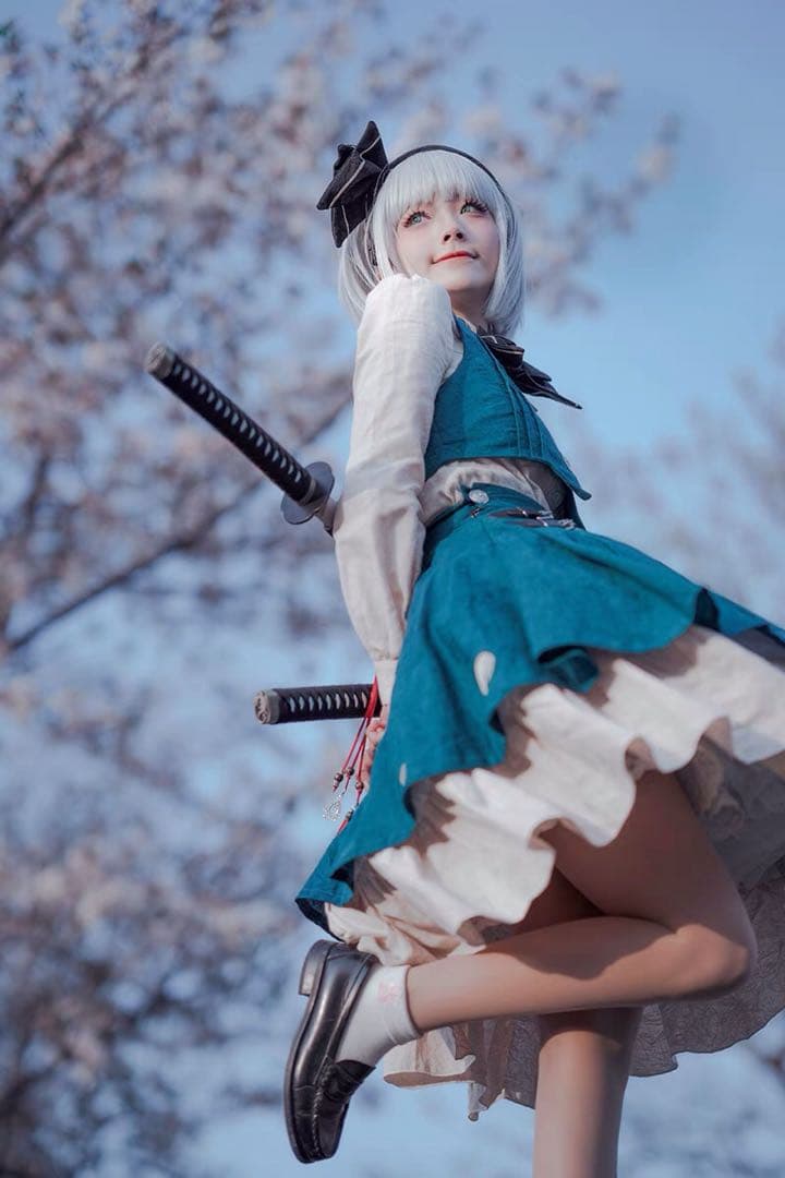 森森仙 東方Project 魂魄妖夢 コスプレ衣装 ※ウィッグ 追加可能 - メルカリ