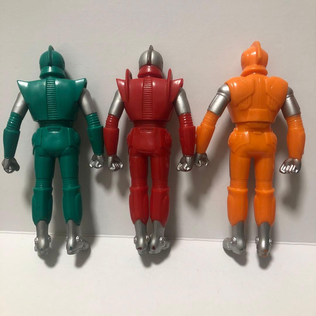 ウルトラ超伝説 アンドロ超戦士 メロス ウルフ マルス ソフビ 3体