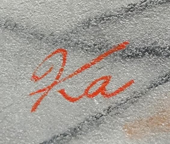 上鈴木正一 油彩画 F0号『グラウンドゼロ』新作原画 超オススメの作品