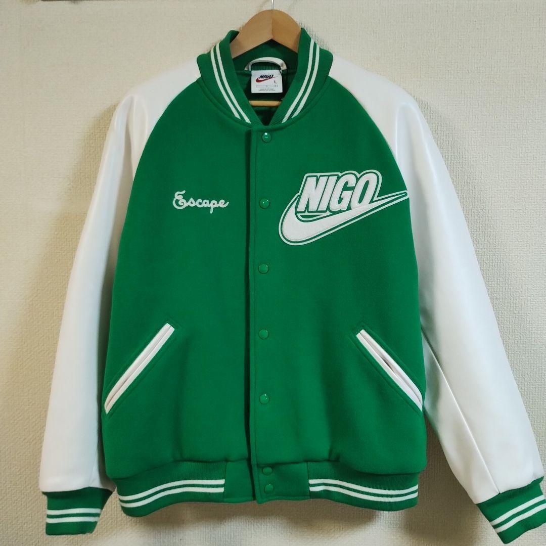 NIGO ×Nike NRG Varsity Jacket グリーン（Lサイズ) - メルカリ