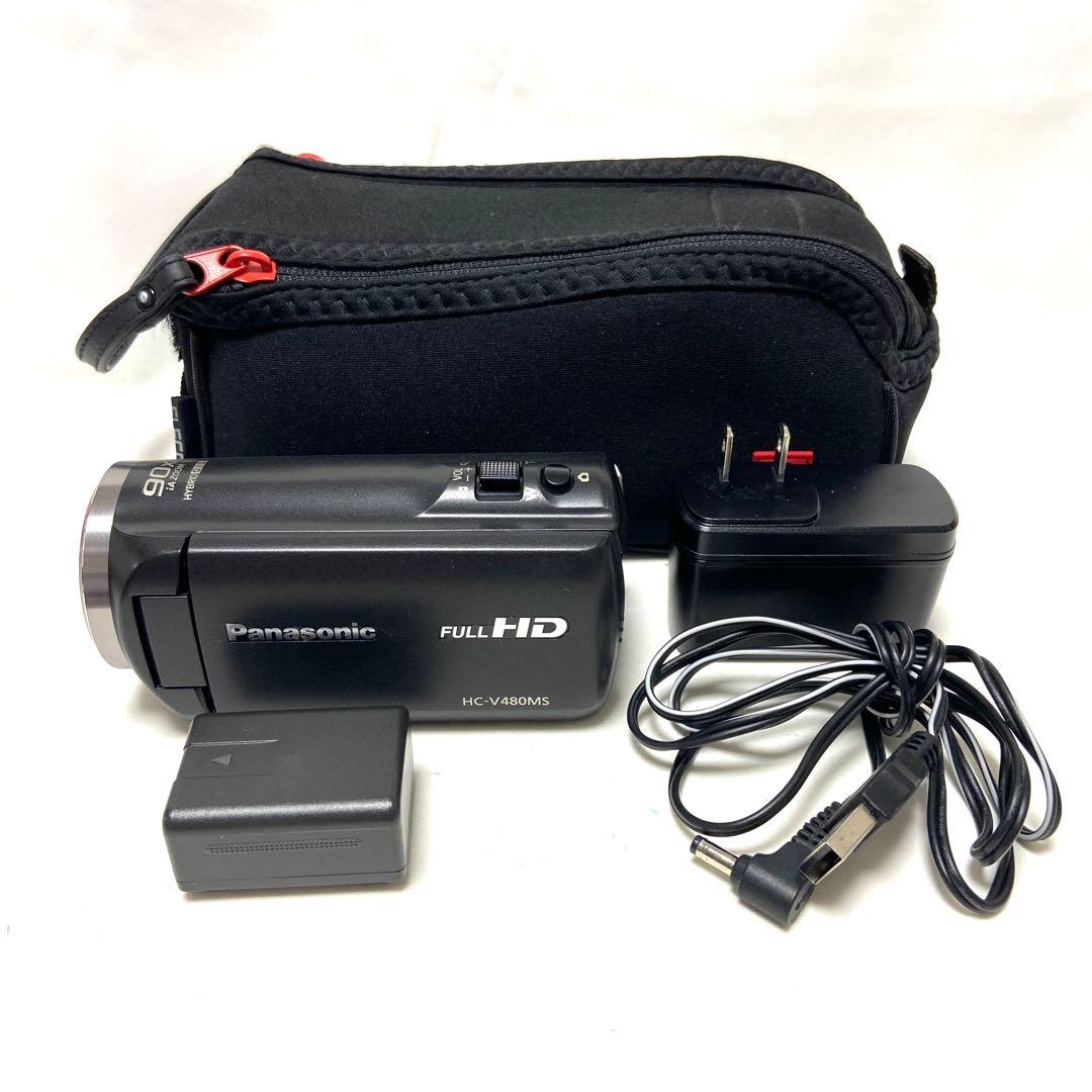 Panasonic HC-V480MS ハイビジョンカメラ ビデオカメラ 動作品 HC-V480MS-K デジタルハイビジョンビデオカメラ HC-V480MS 1台