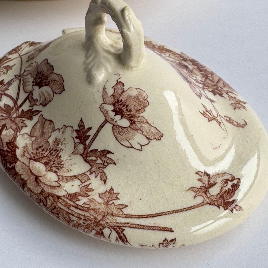 フランスアンティーク Gien ジアン Anemones アネモネ ソーシエール