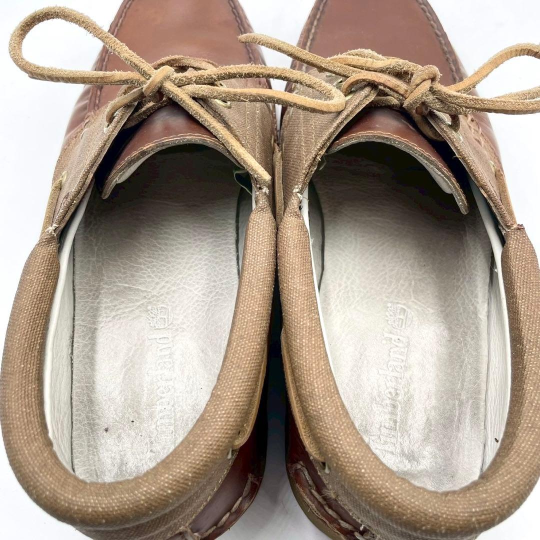 ティンバーランド デッキシューズ 3EYE A15CW 27.5 茶 Y1383