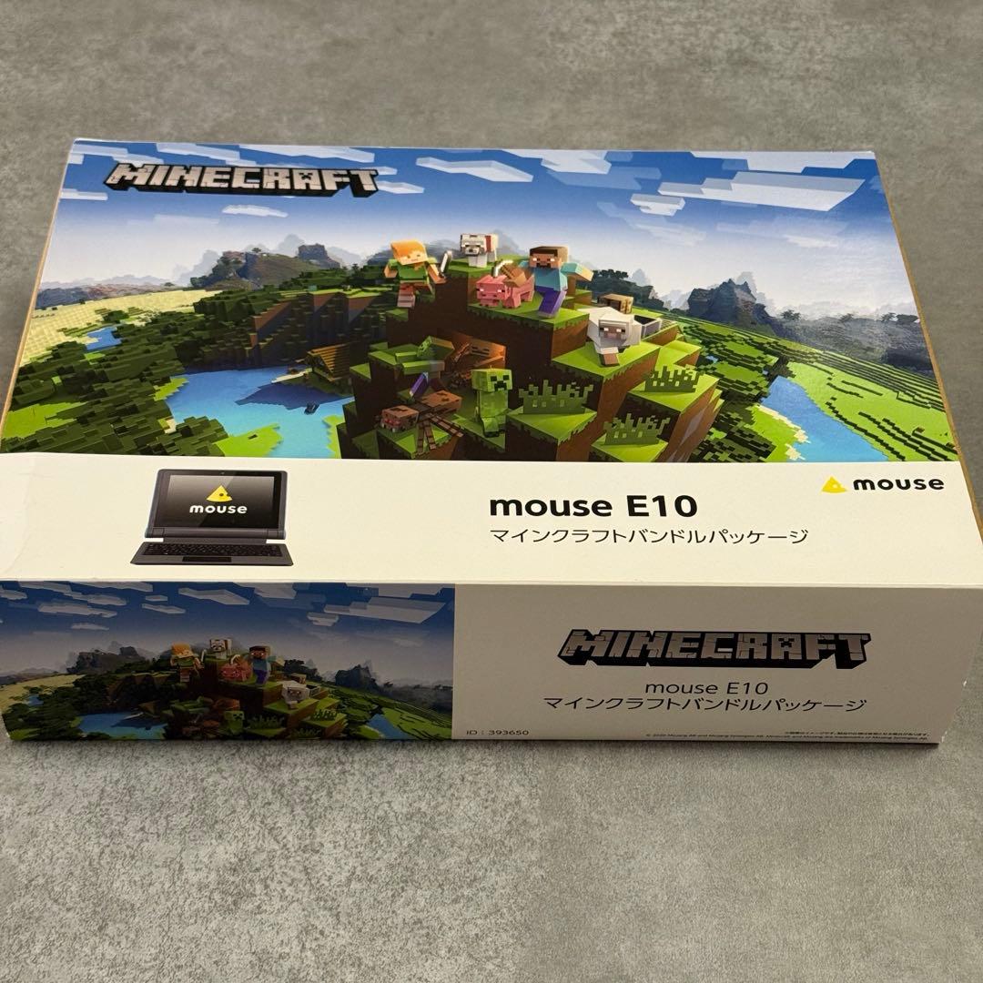 mouse E10 マインクラフトハンドルパッケージ mouse、スタディパソコン「mouse E10」に「Minecraft」などが付属した