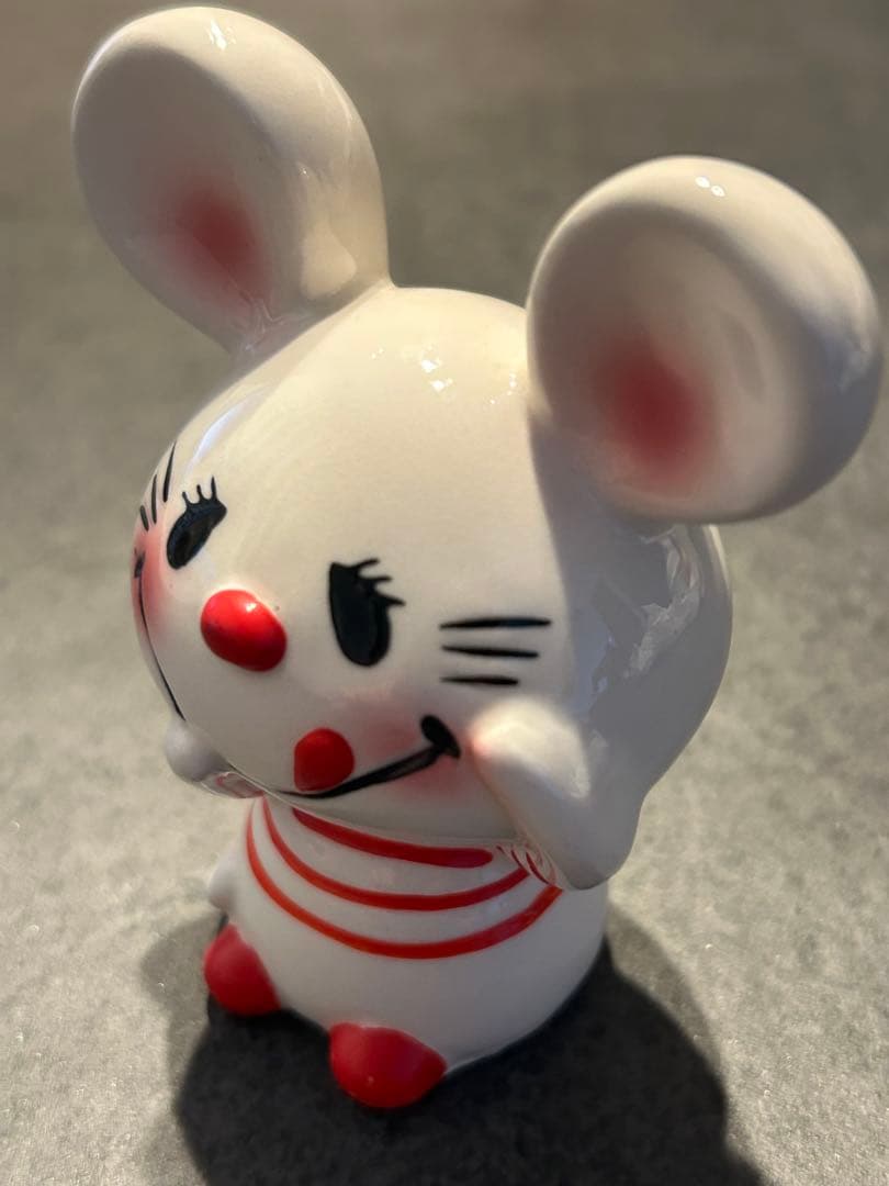 当時物# 希少昭和レトロ 内藤ルネ ネズミ 陶器 - メルカリ