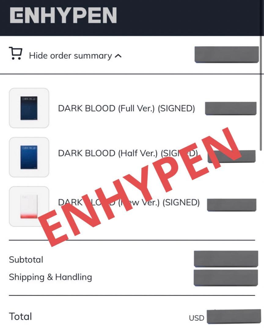 ENHYPEN エナプ DARK BLOOD US限定直筆サイン ニキ - メルカリ