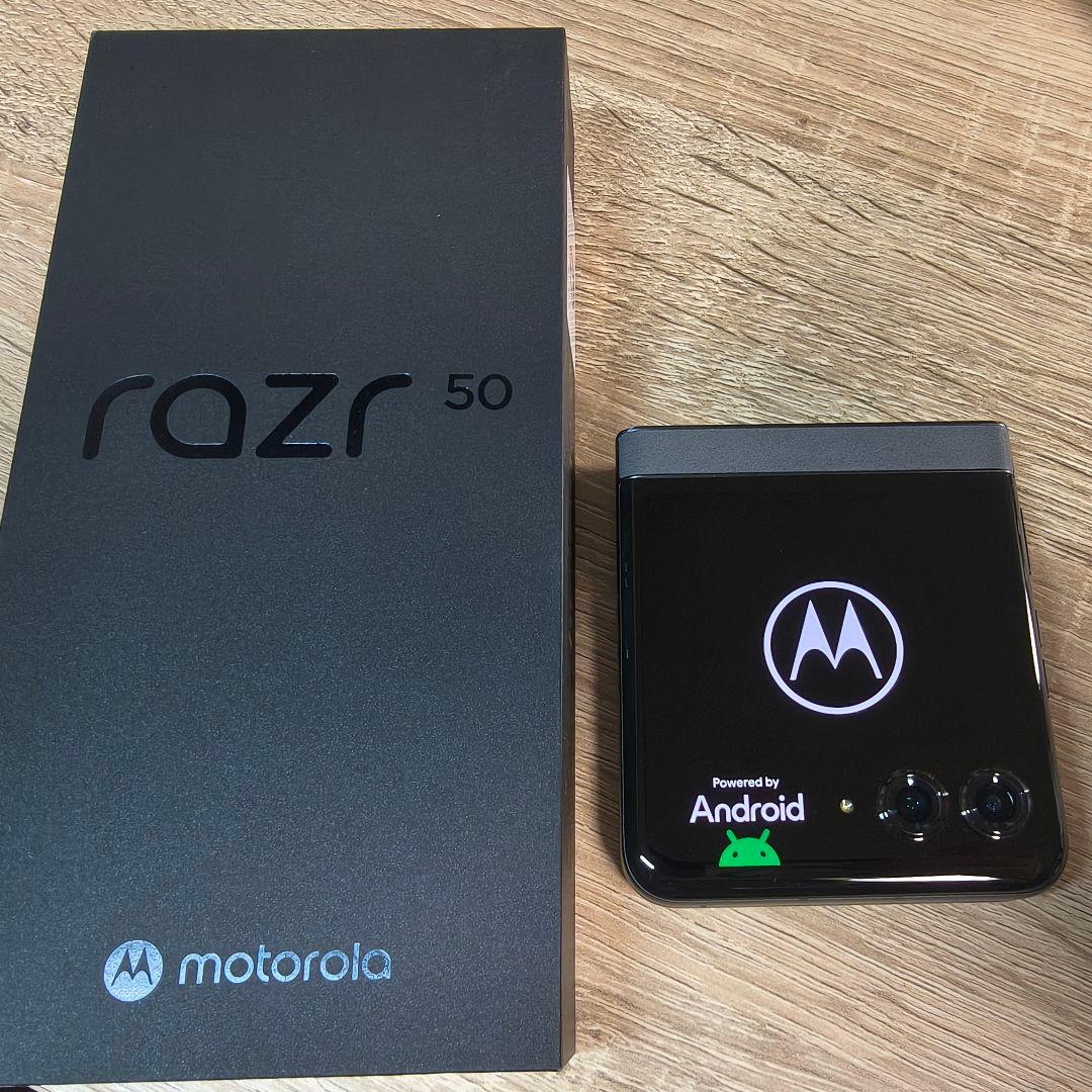 【良品】Motorola razr 50 12+512GB SIMフリー) モトローラ Motorola Razr 50 Ultra 5G デュアルSIM 512GB