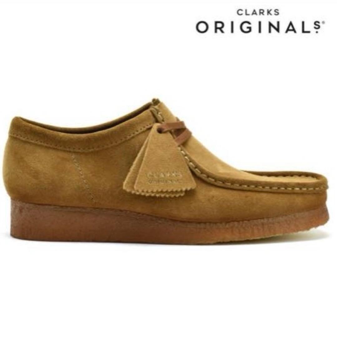 【新品未使用】2025年購入クラークス ワラビー8 ブラウン(コーラ)スエード 新品未使用】2025年購入クラークス ワラビー8 ブラウン(コーラ