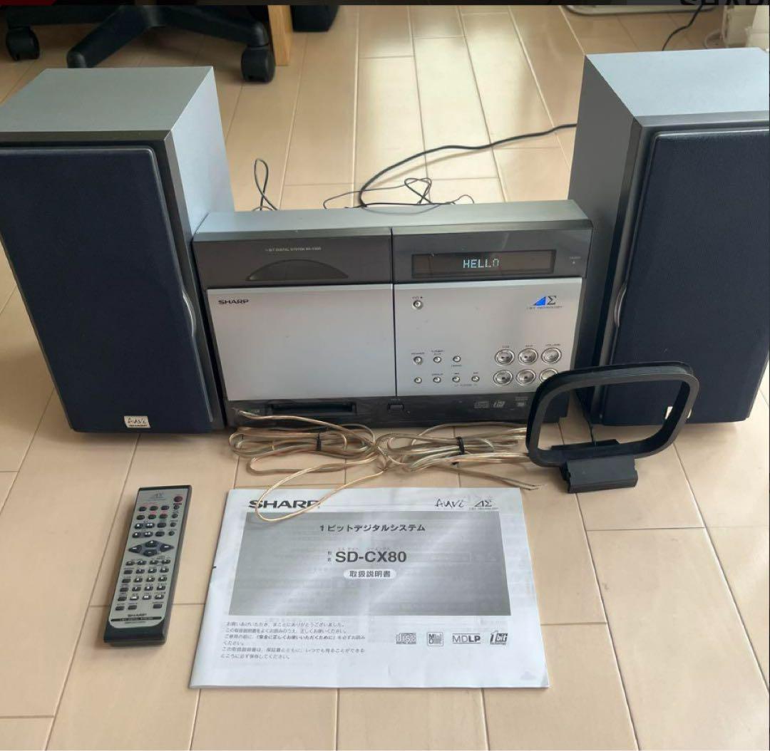 SHARP SD-CX80 オーディオシステム 本体 - メルカリ