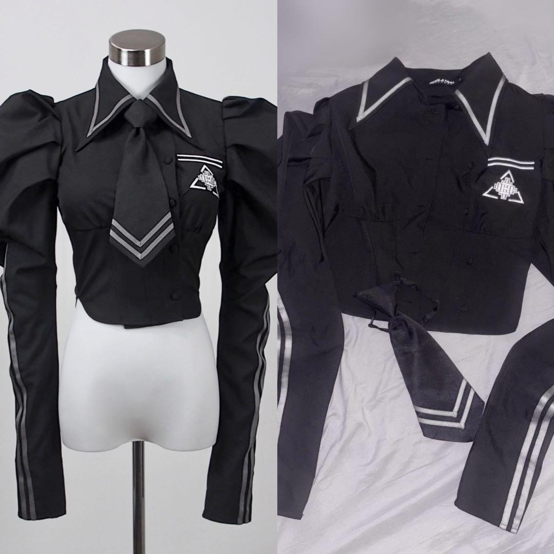 HIDOLATRAL THEODOL テオドール学園 ブラウス ブラック テオドール学園ブラウス》BLACK❤︎受注販売❤︎ | HIDOLATRAL THEODOL