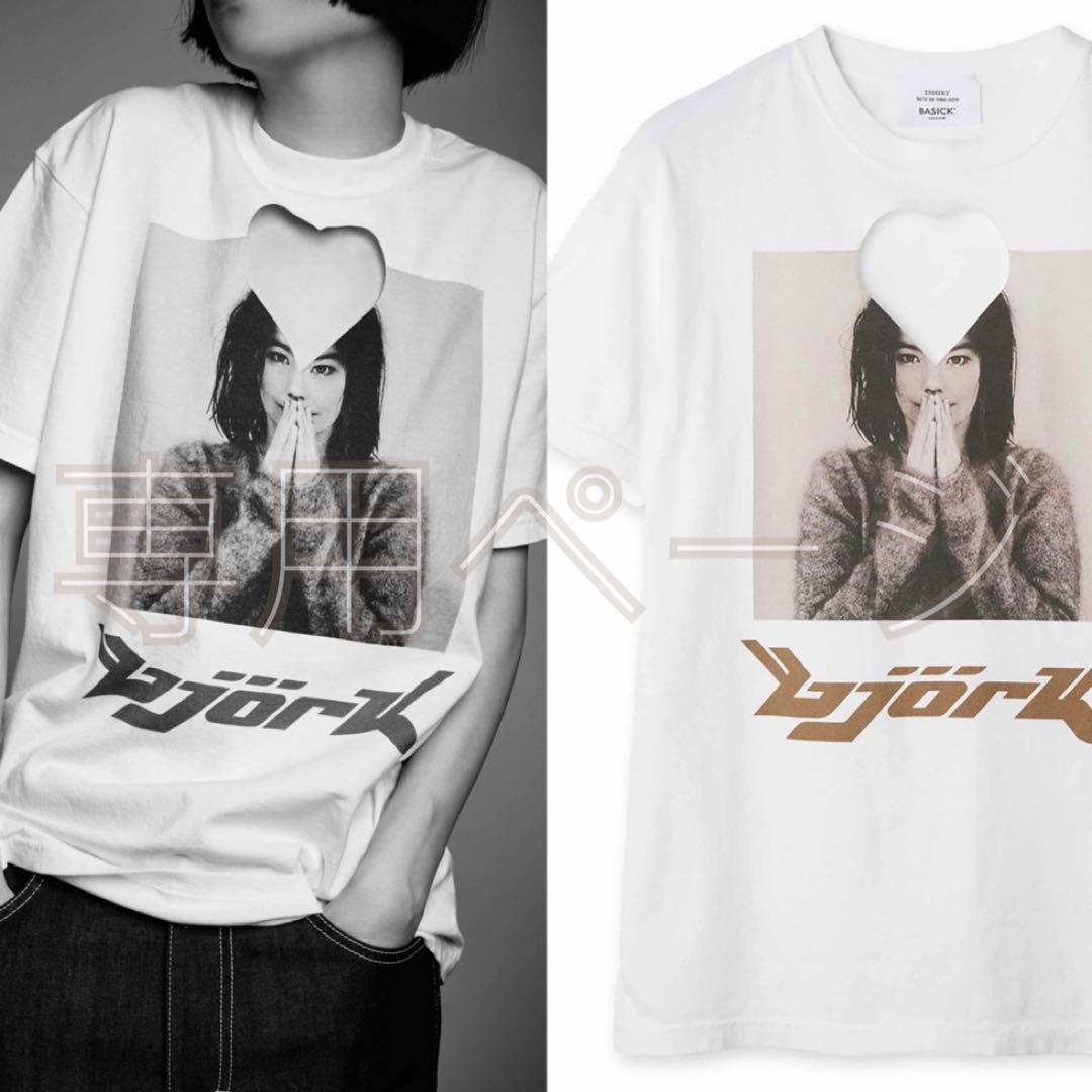 BASICKS Bjork ビョーク Debut 90sリメイクTシャツ M 白 - メルカリ