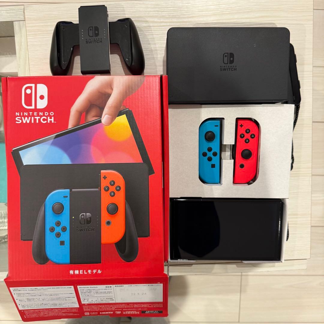 Nintendo Switch本体 ネオンブルー　ネオンレッド Amazon.com: Nintendo Switch – OLED Model w/Neon Red & Neon Blue