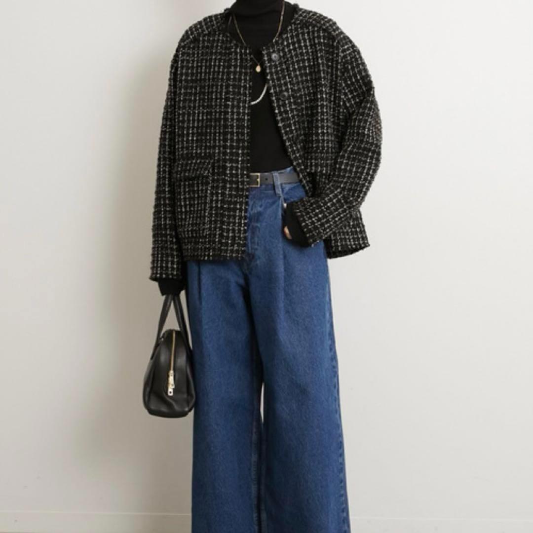 極美品】ジャーナルスタンダードレリューム ツイードクルーネック