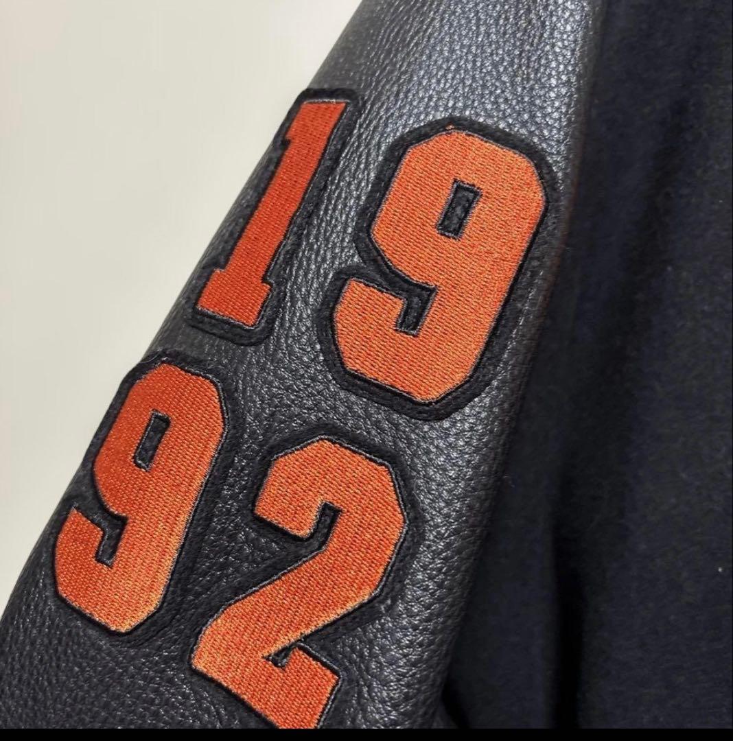 Keboz ケボズ ブルゾン レザー 黒/オレンジ Keboz ケボズ ブルゾン