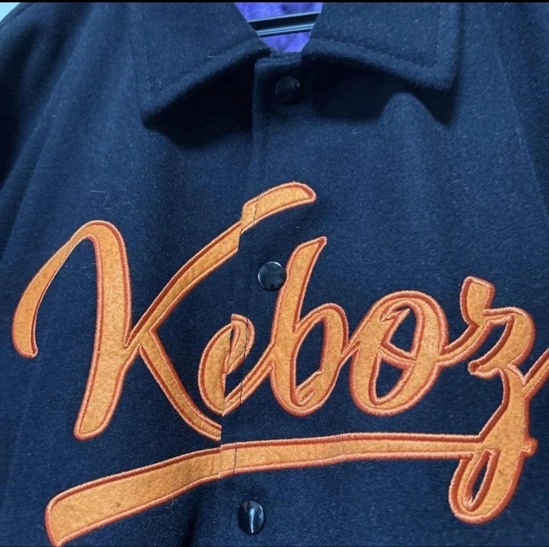 Keboz ケボズ ブルゾン レザー 黒/オレンジ Keboz ケボズ ブルゾン