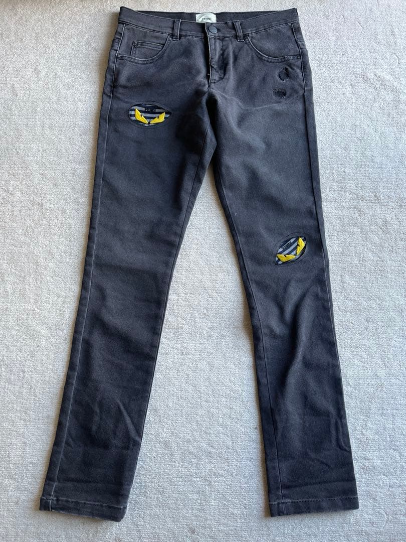 フェンディ　ブラックデニム　ジーパン　パンツ　　モンスター モンスター M FENDI(フェンディ) パンツ・ボトムス(メンズ) - ブランド