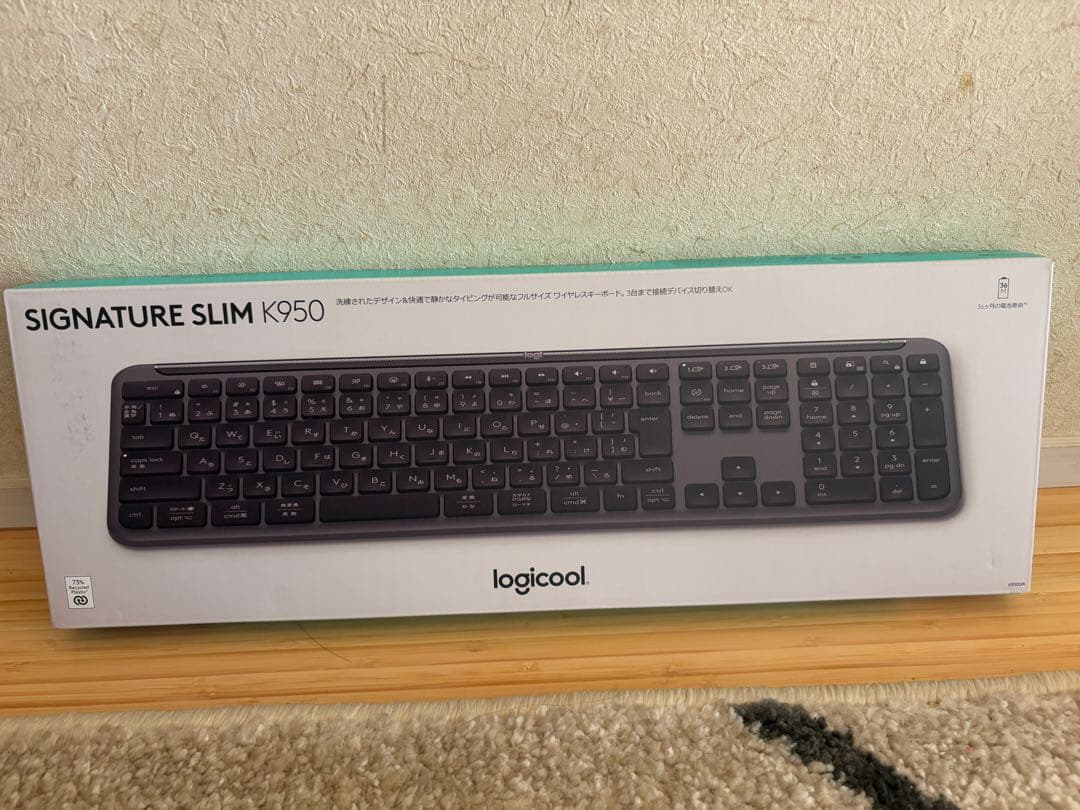 logicool K950 スリムキーボード 楽天市場】ロジクール SIGNATURE SLIM K950 ワイヤレス キーボード