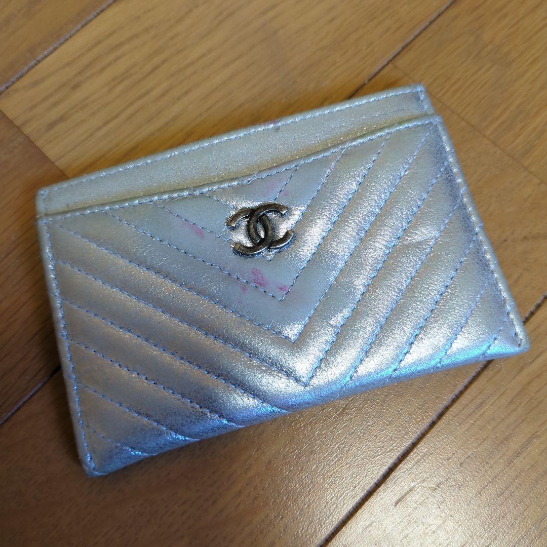 CHANEL シルバー キルティング 名刺入れ　定期入れ　パスケース 楽天市場】シャネル 定期入れの通販