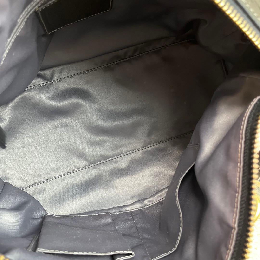 コーチ COACH ショルダー ハンドバッグ パッチワーク 2way クロコ 黒