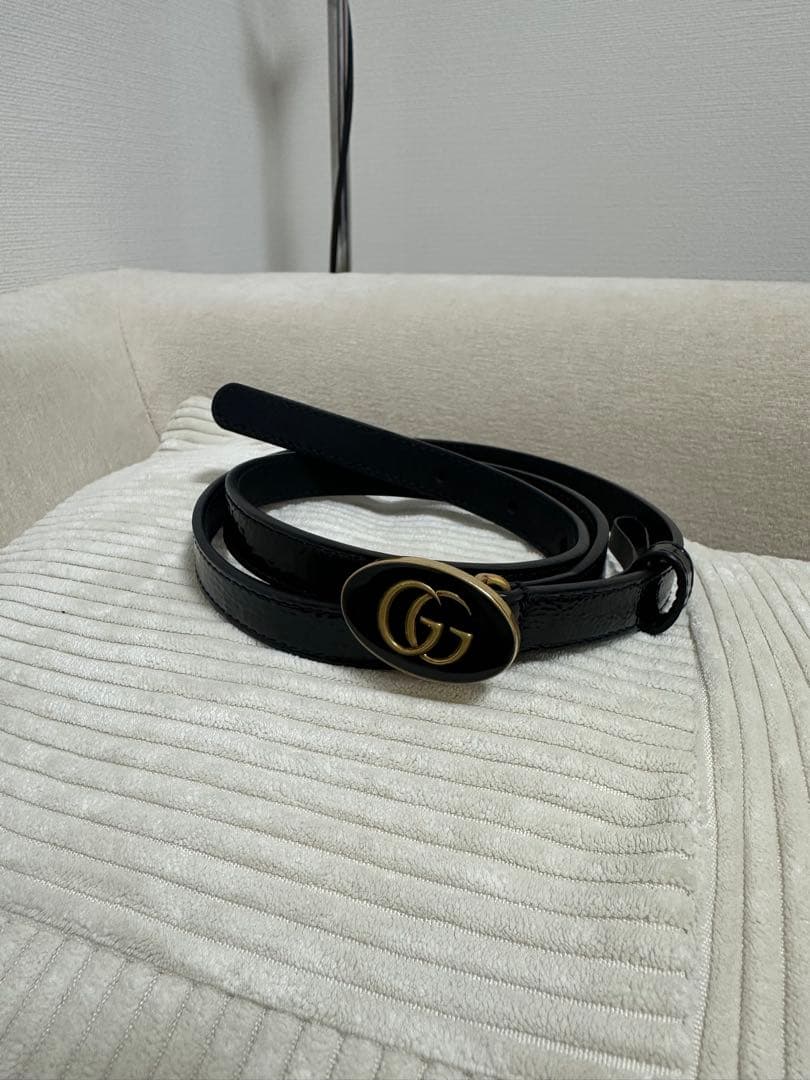 GUCCI ブラック GGロゴベルト 調整可能 ダブルG リバーシブル ベルト ・ブラック レザー | GUCCI公式