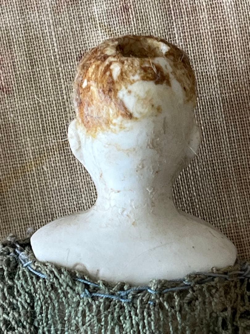 アンティークビスクドール陶器小さなドールミニョネット レトロ人形