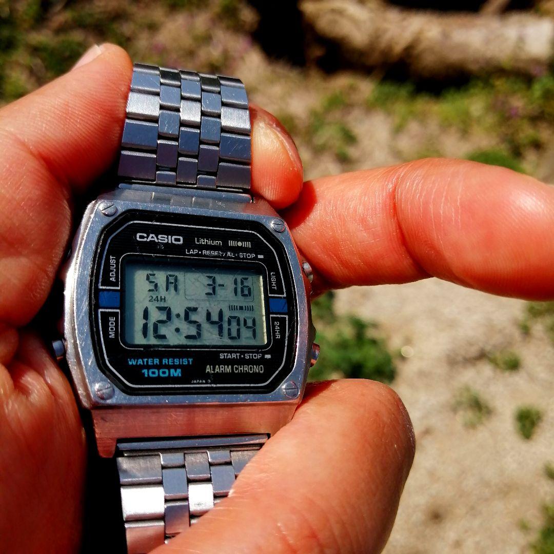 1980年代オールド・デジタル】CASIO カシオ W760 カジキ後継モデル