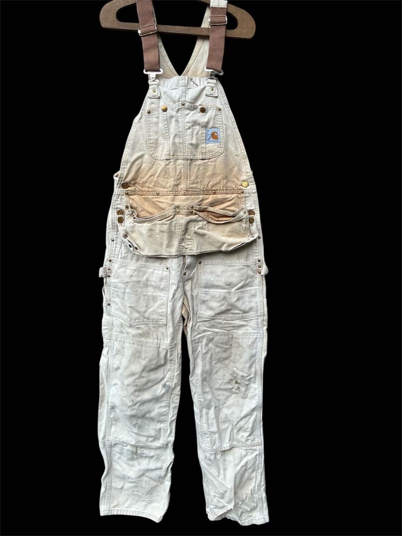 マ*ワ様 Carhartt 89年製　ダブルニー グレー　オーバーオール　USA Made in USA Carhartt Double knee Overall / カーハート ダブルニー