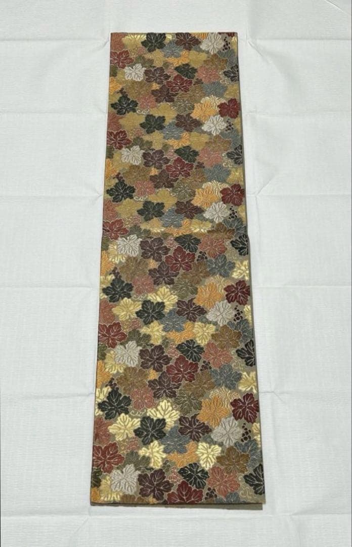 婦人画報掲載品】袋帯 西陣織 葡萄葉文 正絹 逸品 - メルカリ