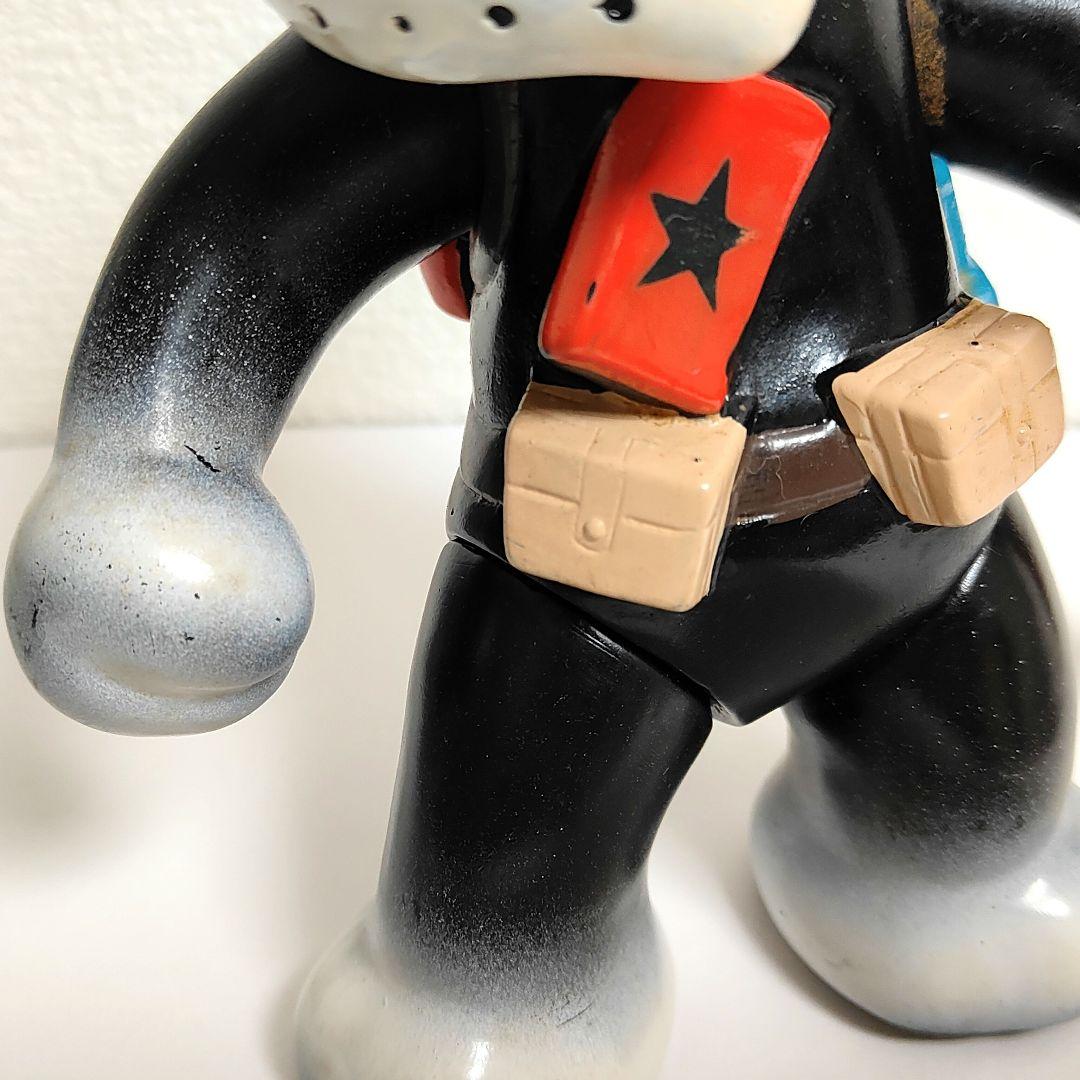 珍品】当時物マルザンのらくろモール中隊長ソフビ1969年田川水泡