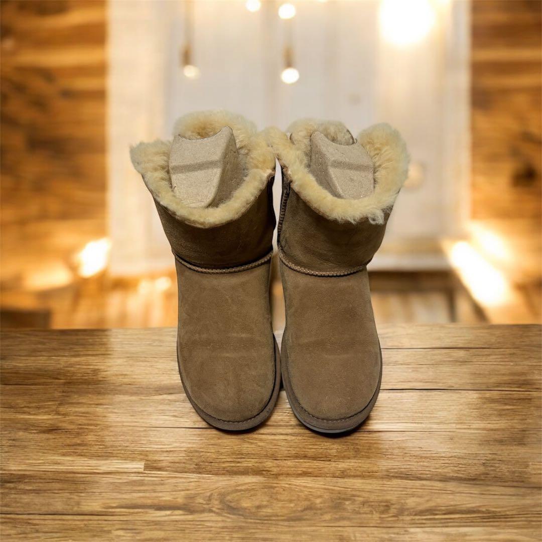 UGG ムートンブーツ リボン付 ブラウン 23cm 正規品