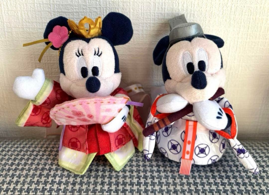 ディズニー ミッキー ミニー 和風ぬいぐるみ 2025 ぬいぐるみバッジ お正月 m32977496946_1.jpg?1735219889