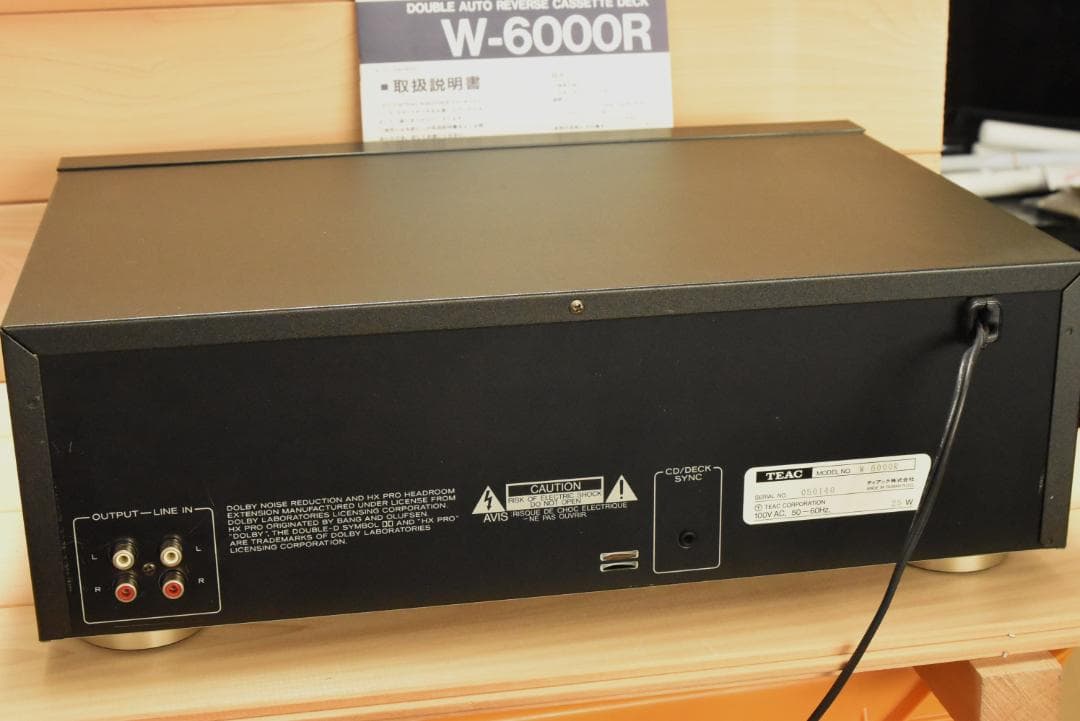TEAC W-6000R ダブルオートリバース カセットデッキ ワンオーナー