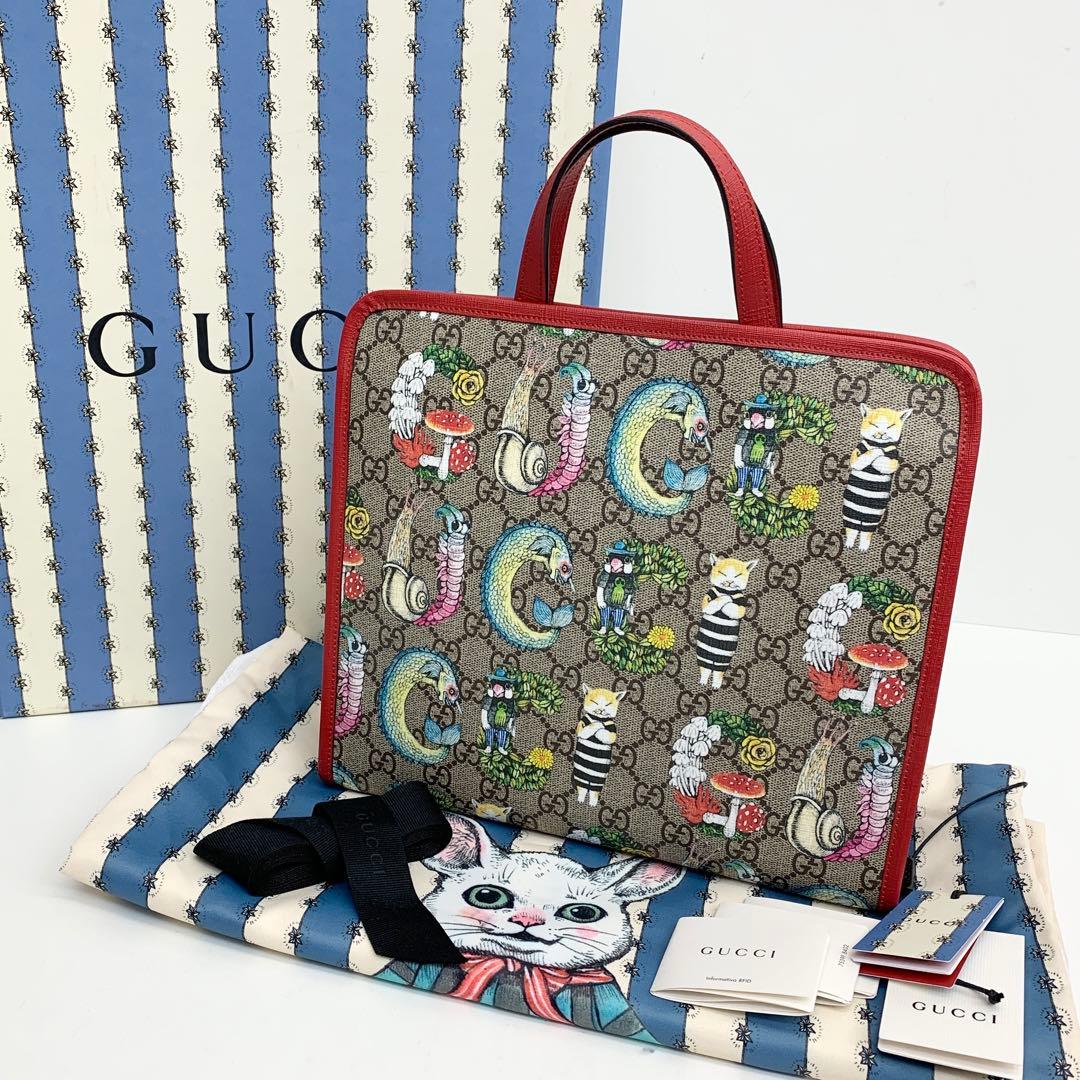 未使用 グッチ ヒグチユウコ GG チルドレンズ トートバッグ 24070840