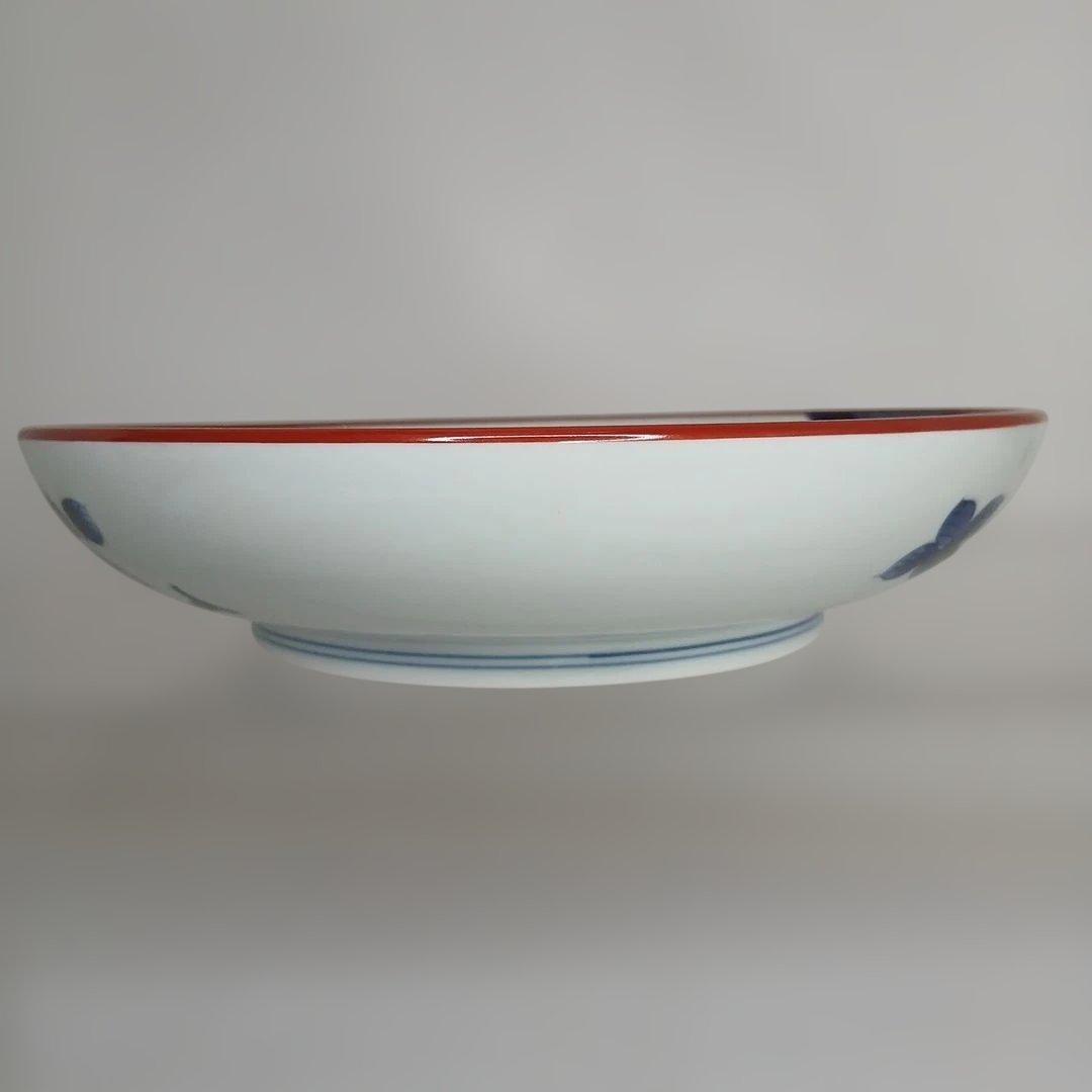 有田焼 (館林)喜助 作 『染錦椿盆栽 七寸深皿』 共箱付き - メルカリ