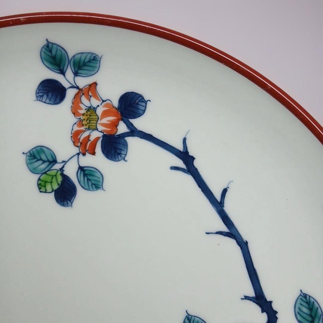 有田焼 (館林)喜助 作 『染錦椿盆栽 七寸深皿』 共箱付き - メルカリ