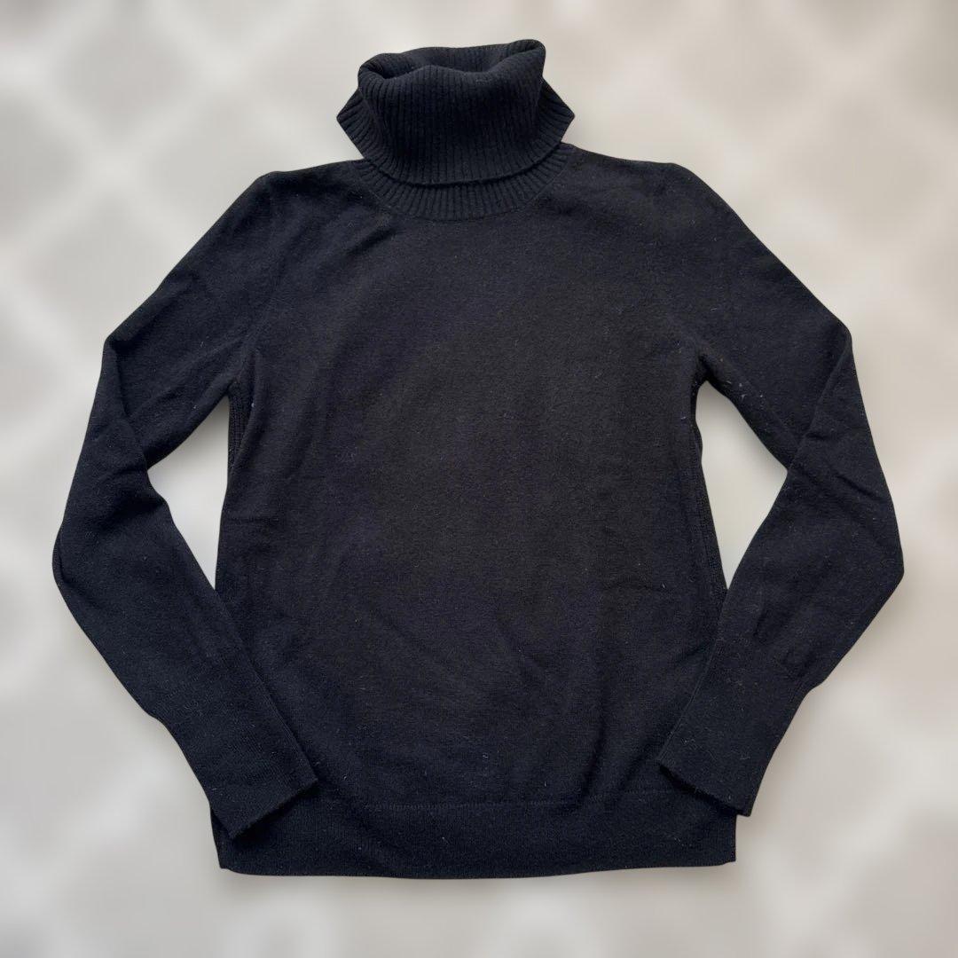 UNIQLO ユニクロ カシミア タートルネックセーター ニット L ブラック